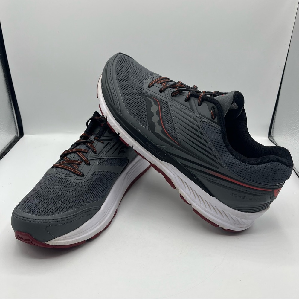 Saucony Echelon 8 Men’s Size 10 ‘Shadow/Mulberry’ S20574-31 Running Walking Shoe